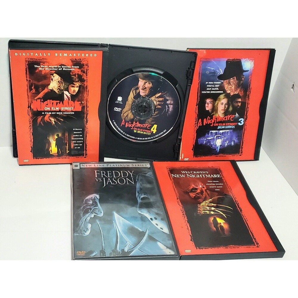 Nightmare on Elm Street DVD Lot 1 3 4 New Nightmare Freddy vs Jason Horror Cult